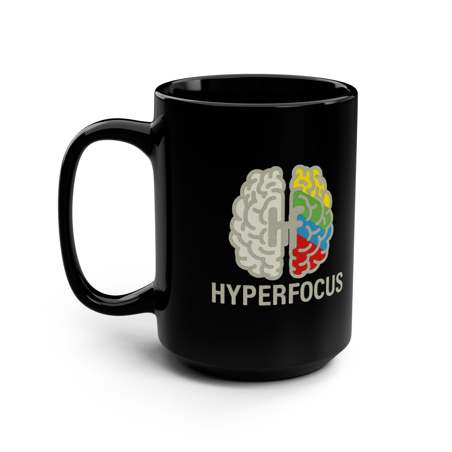 Strength in Chaos, Hyperfocus Mug - Motivational for Gym Lovers, Gift for Fitness Enthusiasts, ADHD, Unique Workout Mug, 15oz