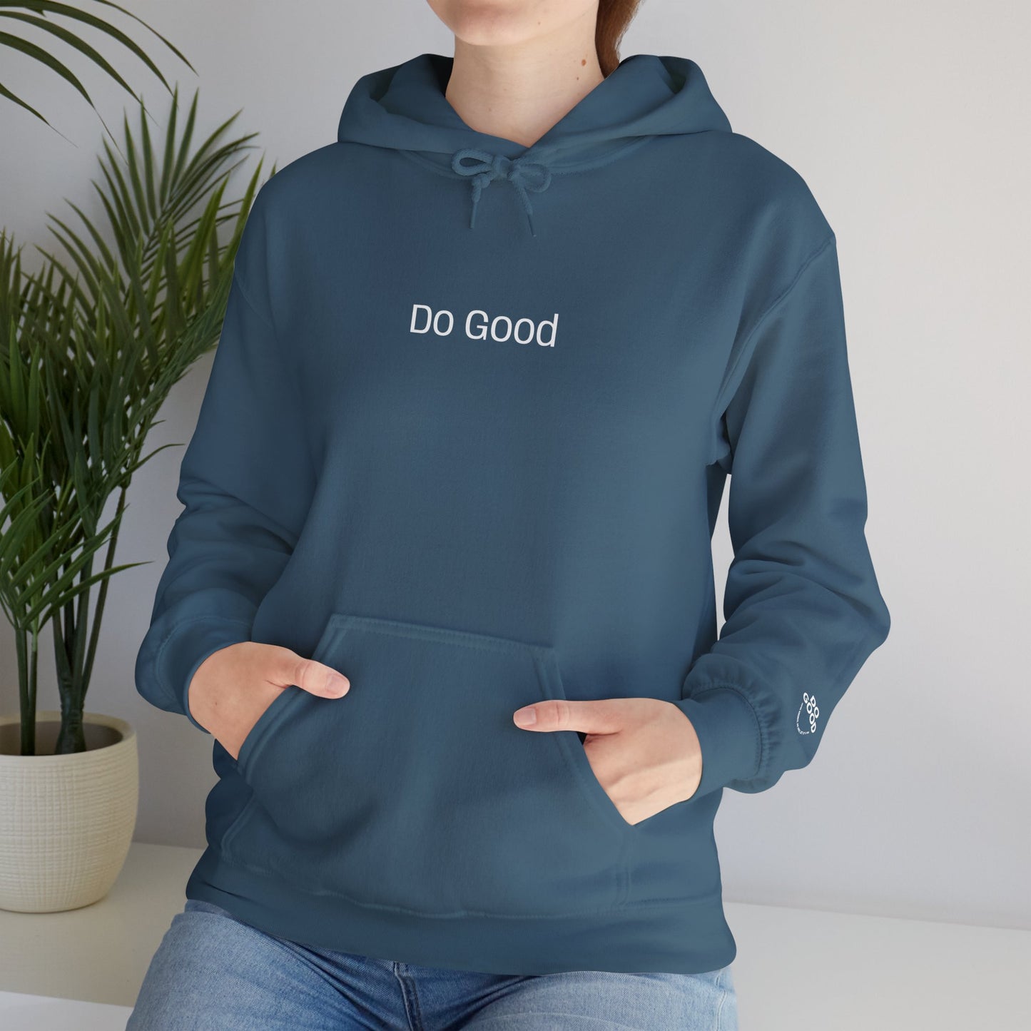 The Do Good =) Cozy Unisex Hooded Sweatshirt - Wear the Message to Inspire Kindness, One Small Act at a Time!