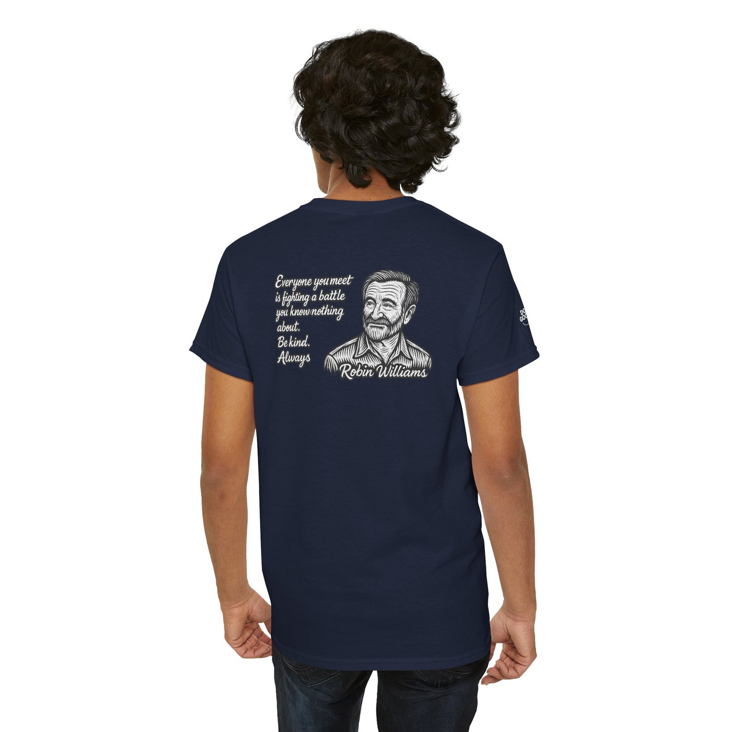 Do Good, Robin Williams Quote Tee - Unisex Heavy Cotton T-Shirt, Motivational Shirt, Kindness Gift, Positive Vibes Clothing, Casual Wear