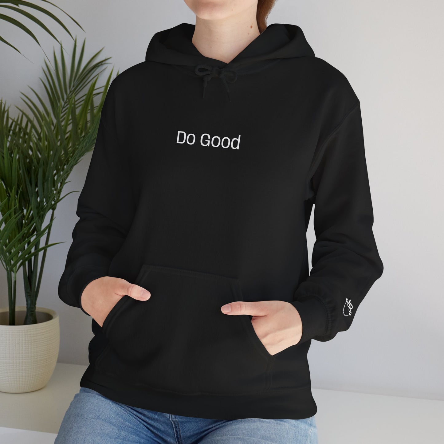 The Do Good =) Cozy Unisex Hooded Sweatshirt - Wear the Message to Inspire Kindness, One Small Act at a Time!