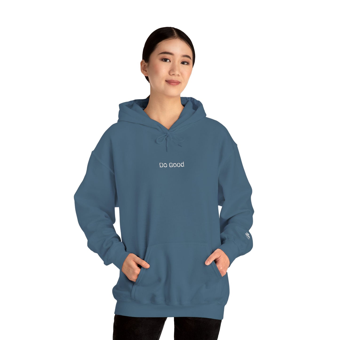 The Do Good =) Heavy Blend™ Cozy Unisex Hooded Sweatshirt - Wear the Message to Inspire Kindness, One Small Act at a Time!
