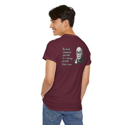 Do Good, Dalai Lama Quote Tee - Unisex Heavy Cotton T-Shirt, Motivational Shirt, Kindness Gift, Positive Vibes Clothing, Casual Wear