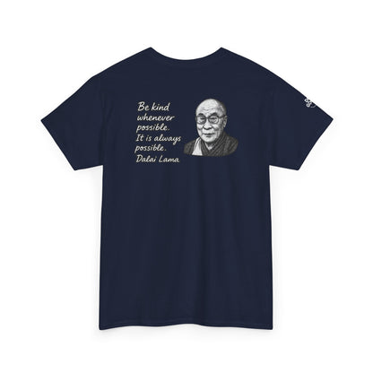 Do Good, Dalai Lama Quote Tee - Unisex Heavy Cotton T-Shirt, Motivational Shirt, Kindness Gift, Positive Vibes Clothing, Casual Wear
