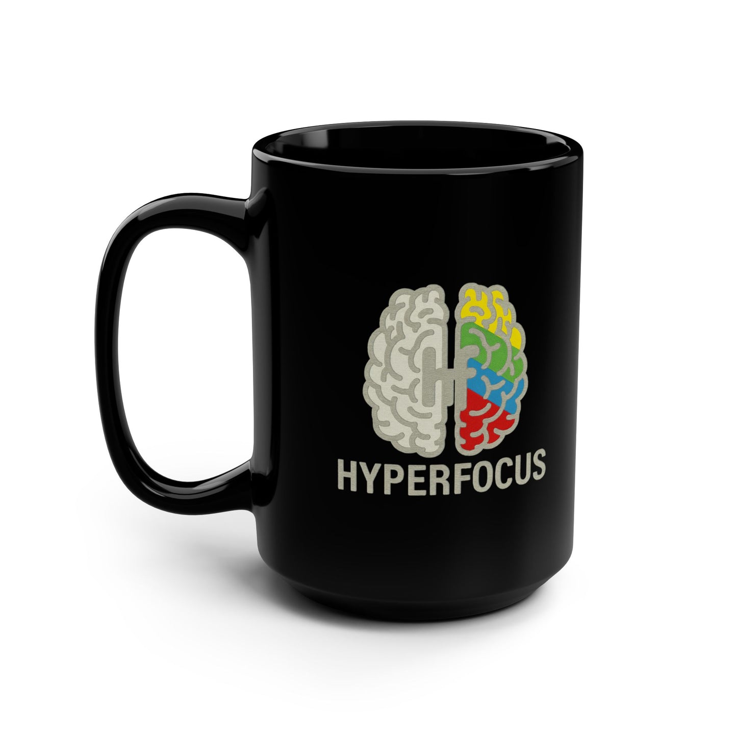 Caffeinated, Medicated, and Regulated, Hyperfocus Mug - Motivational for ADHD, Unique Workout Mug