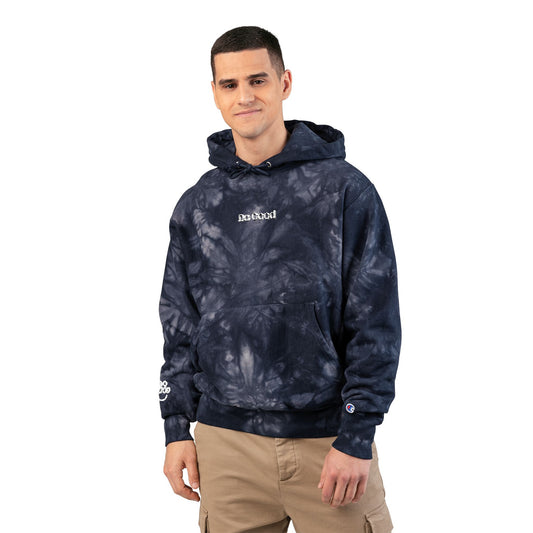 The Do Good =) Unisex Champion Tie-Dye Hoodie - Wear the Message to Inspire Kindness, One Small Act at a Time!