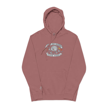 Sorry for Making Things Weird, Pigment-Dyed Embroidered Do Good Hoodie