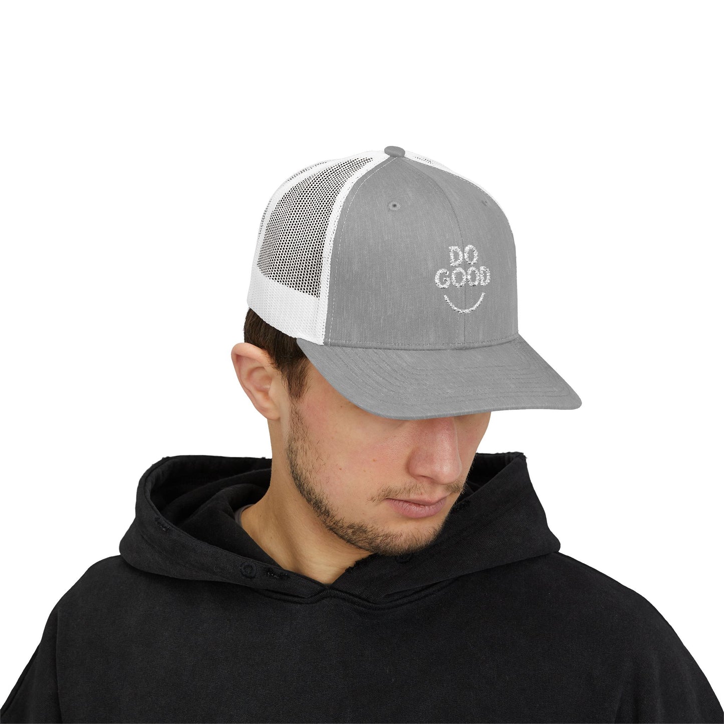 Do Good Snapback Trucker Cap, Casual Hat, Gift for Friends, Summer Accessory, Motivational Headwear, Outdoor Activity Cap