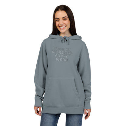 Oversized Comfy Hoodie, Pigment-Dyed Embroidered Do Good Hoodie