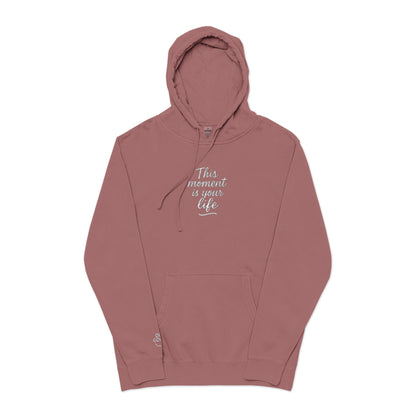 This Moment is Your Life, Pigment-Dyed Embroidered Do Good Hoodie