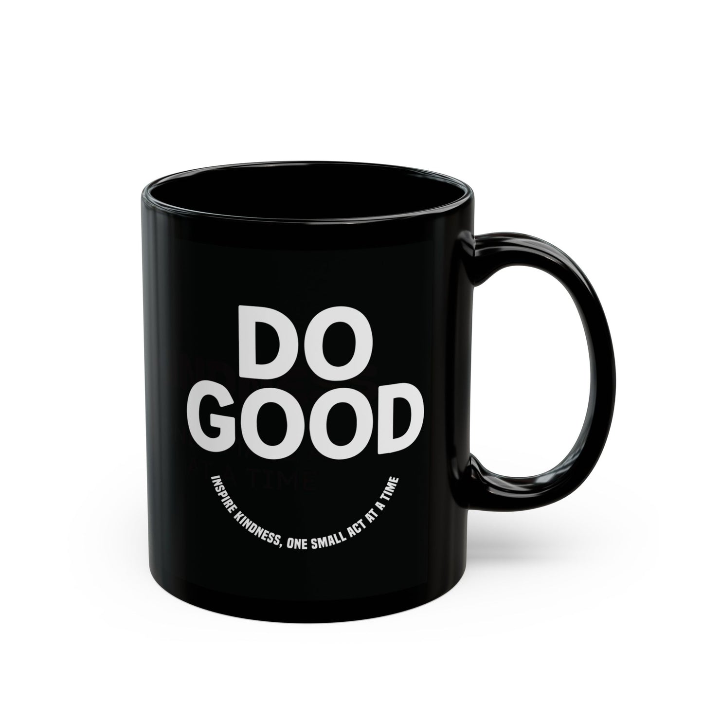 Do Good =)  Mug - Motivational Black Coffee Cup