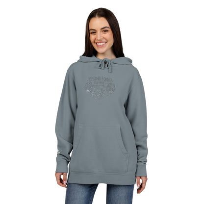 Being Kind is the Real Flex,  Pigment-Dyed Embroidered Do Good Hoodie