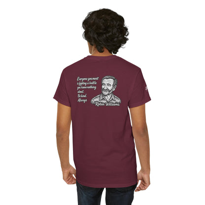 Do Good, Robin Williams Quote Tee - Unisex Heavy Cotton T-Shirt, Motivational Shirt, Kindness Gift, Positive Vibes Clothing, Casual Wear