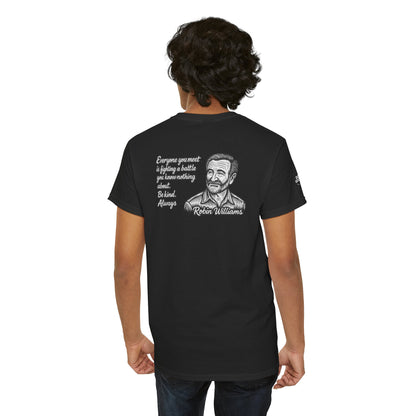 Do Good, Robin Williams Quote Tee - Unisex Heavy Cotton T-Shirt, Motivational Shirt, Kindness Gift, Positive Vibes Clothing, Casual Wear