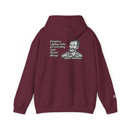 Do Good, Robin Williams Quote Hoodie:  Motivational Gift for Friends, Cozy Sweatshirt for Celebrations, Thoughtful Gift for Holidays