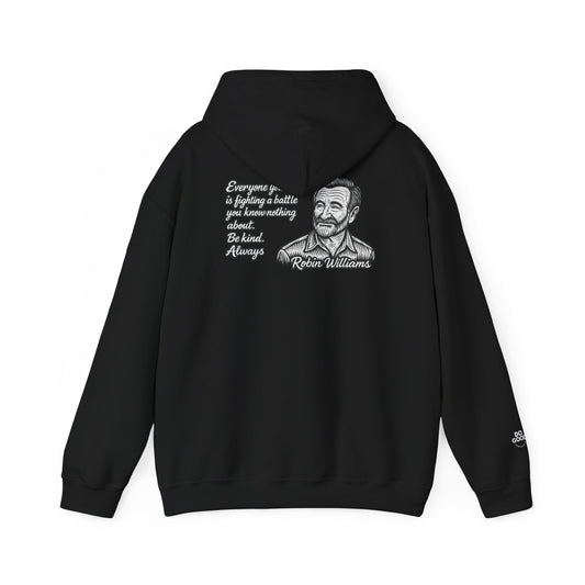 Do Good, Robin Williams Quote Hoodie:  Motivational Gift for Friends, Cozy Sweatshirt for Celebrations, Thoughtful Gift for Holidays