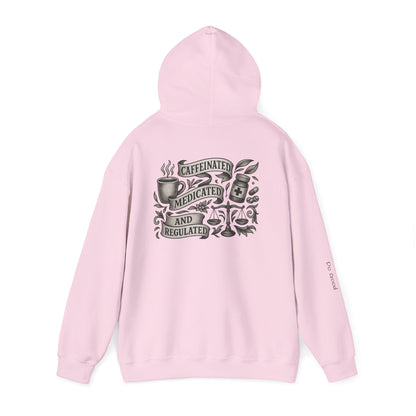 HyperFocus Caffeinated, Medicated & Regulated Hoodie - Unisex Heavy Blend™ Hooded Sweatshirt,