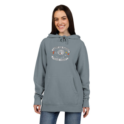 Sorry for Making Things Weird, Pigment-Dyed Embroidered Do Good Hoodie