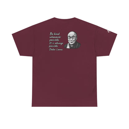 Do Good, Dalai Lama Quote Tee - Unisex Heavy Cotton T-Shirt, Motivational Shirt, Kindness Gift, Positive Vibes Clothing, Casual Wear