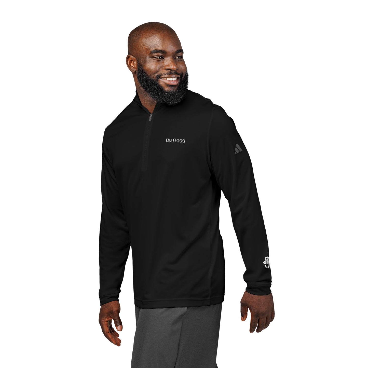 The Do Good Adidas® Quarter-Zip Do Good Pullover - Wear the Message to Inspire Kindness, One Small Act at a Time!