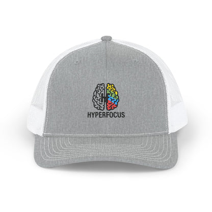 Embroidered Hyperfocus Trucker Hat,  ADHD pride