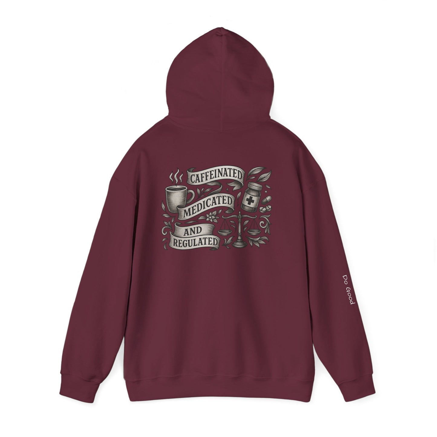 HyperFocus Caffeinated, Medicated & Regulated Hoodie - Unisex Heavy Blend™ Hooded Sweatshirt,